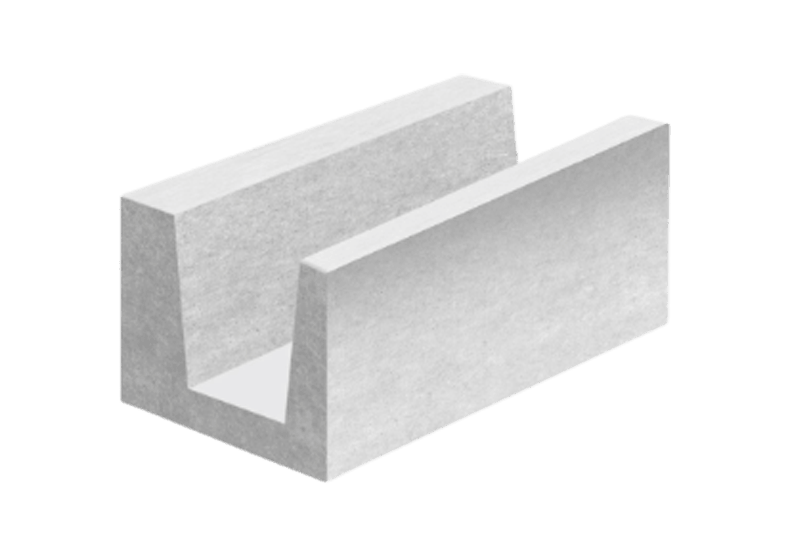 U-блок ЕАБ D500 250х250х625 мм